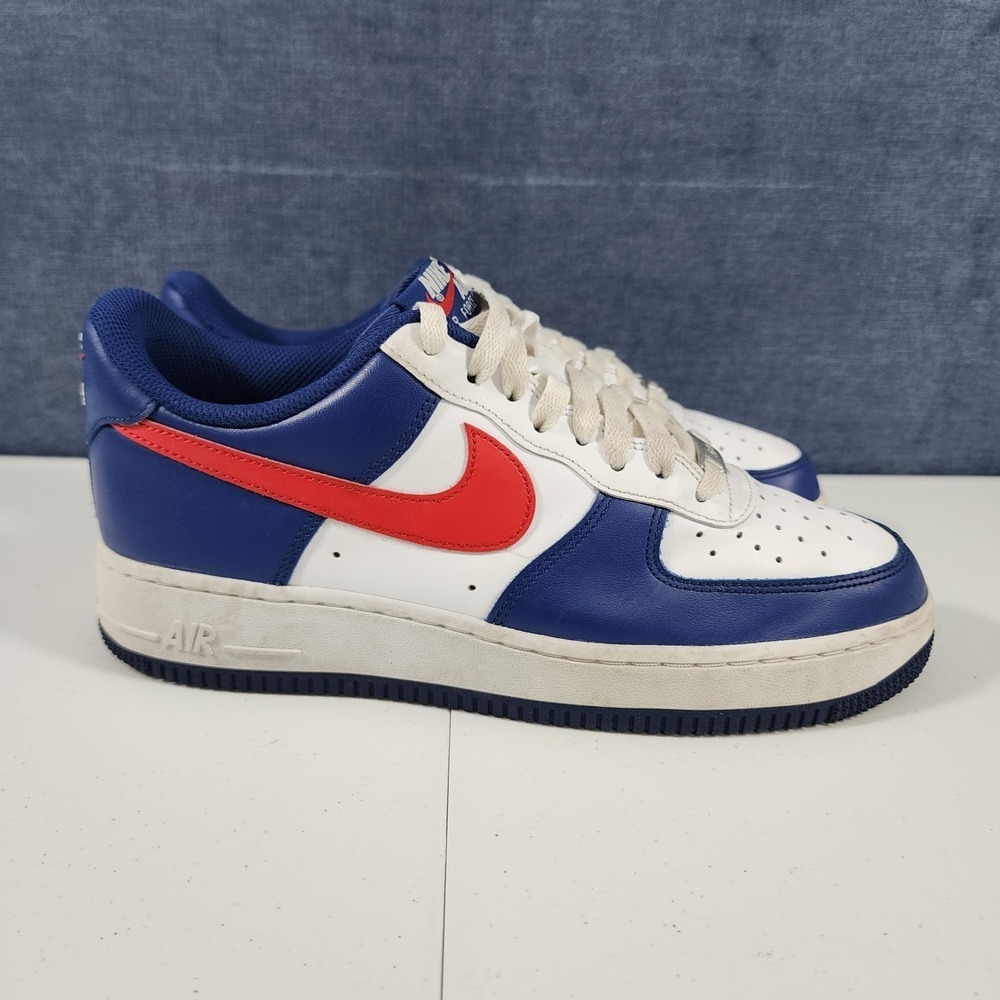 Nike Air Force 1 07' USA CZ9164-100 Red, White & Blue Mens Size 8 Sneakers Shoes - Picture 6 of 9